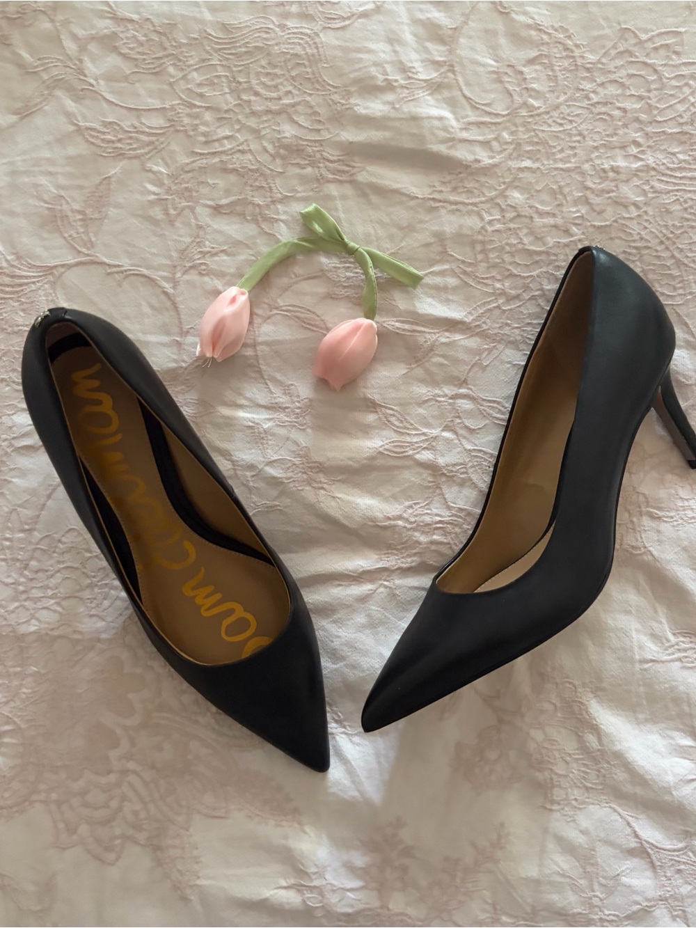 Sam Edelman Black Vienna heels Pointed Stiletto Pumps